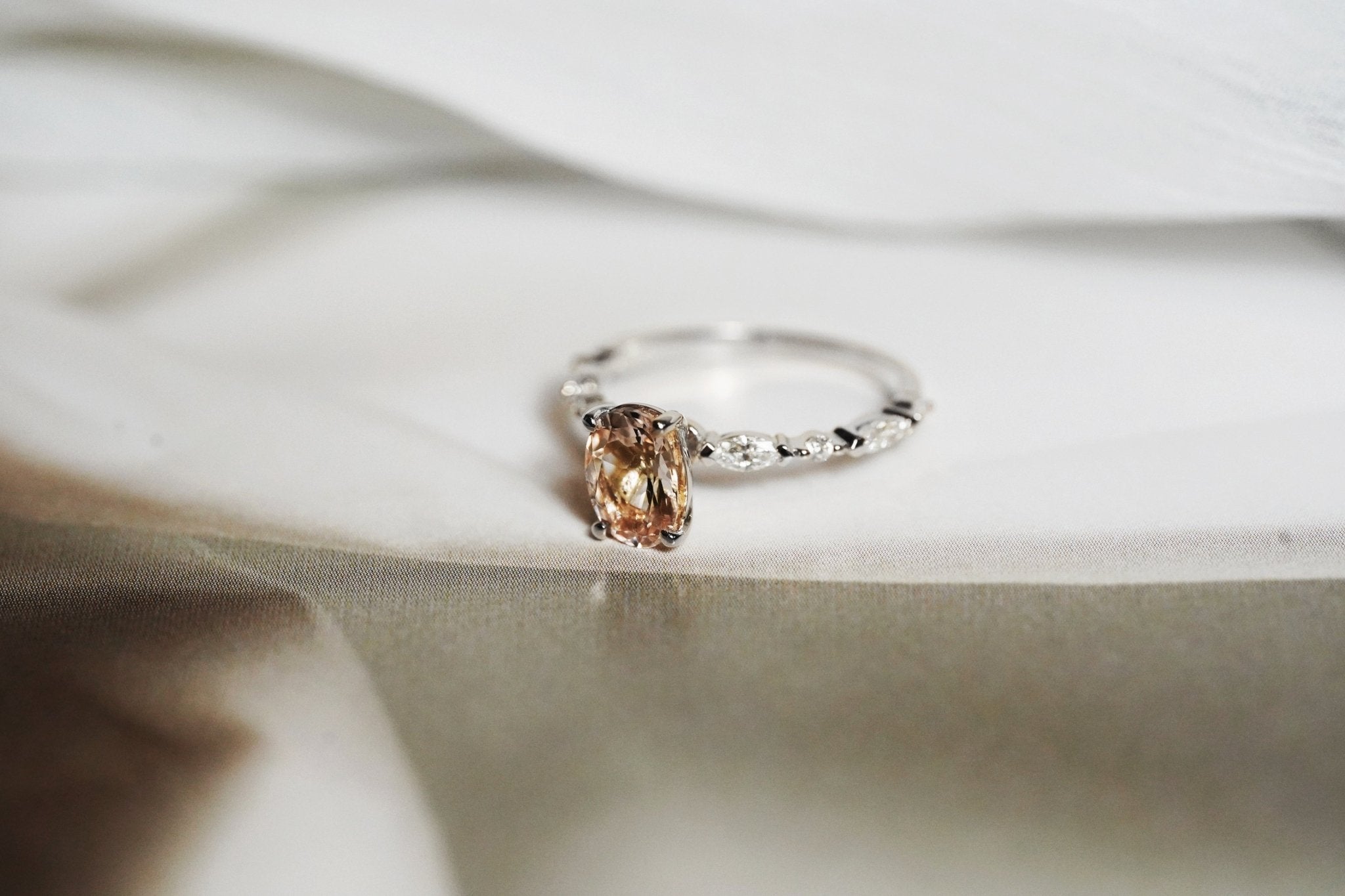 Kelly Ring Morganite - Eliise Maar Jewellery