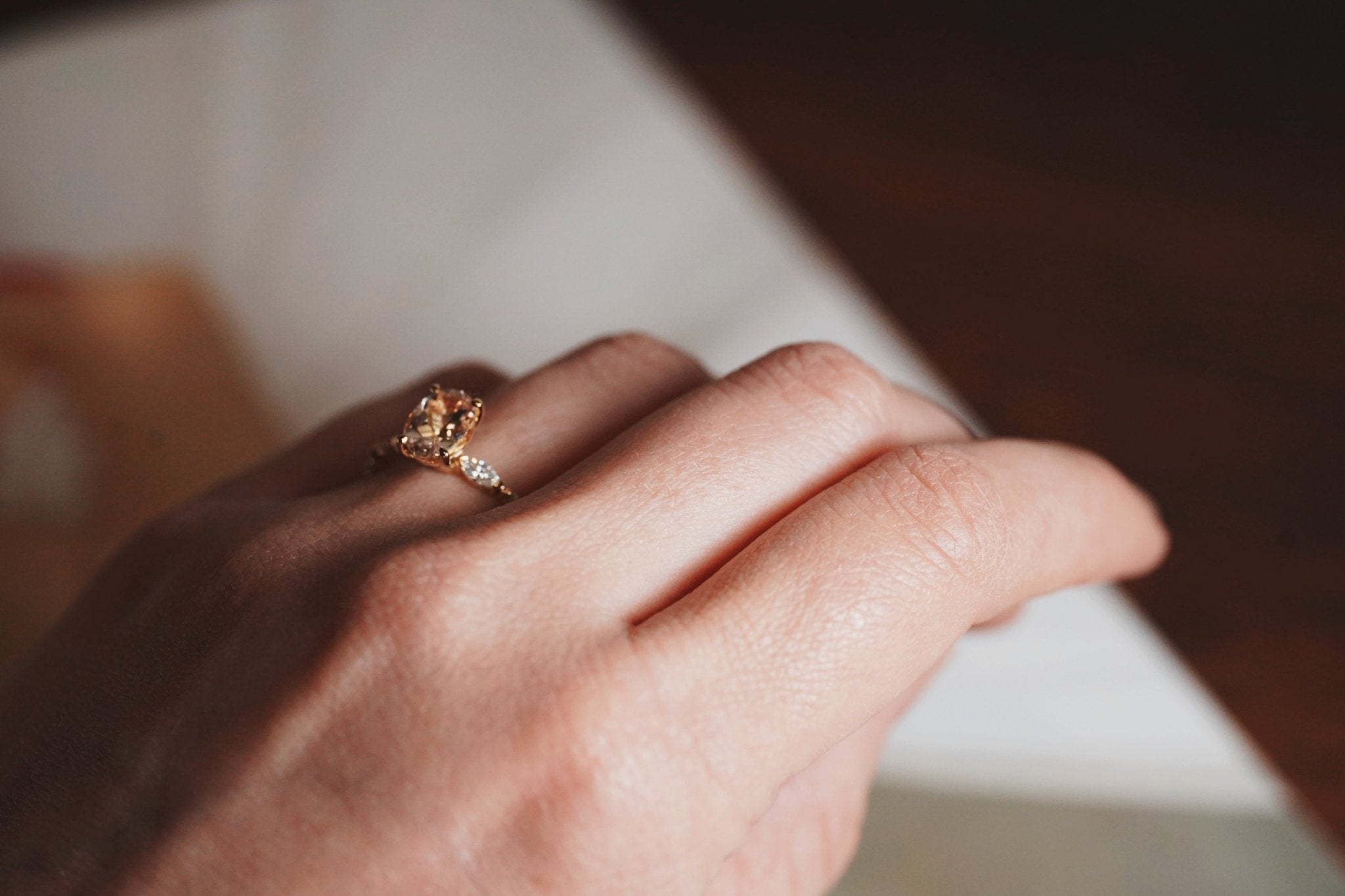 Kelly Ring Morganite - Eliise Maar Jewellery