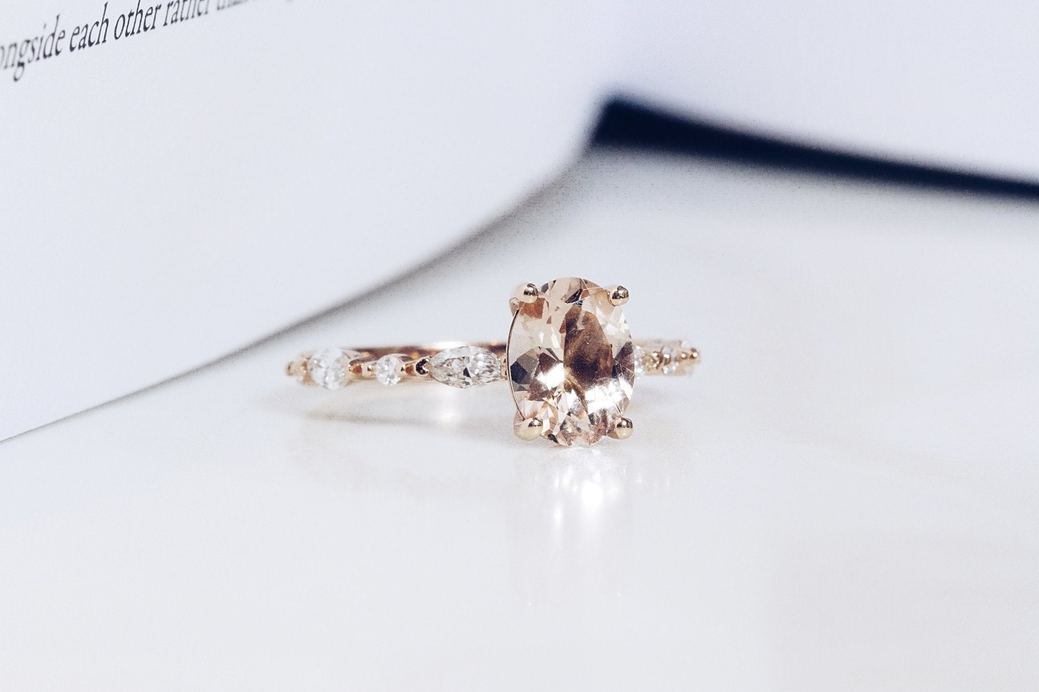 Kelly Ring Morganite - Eliise Maar Jewellery