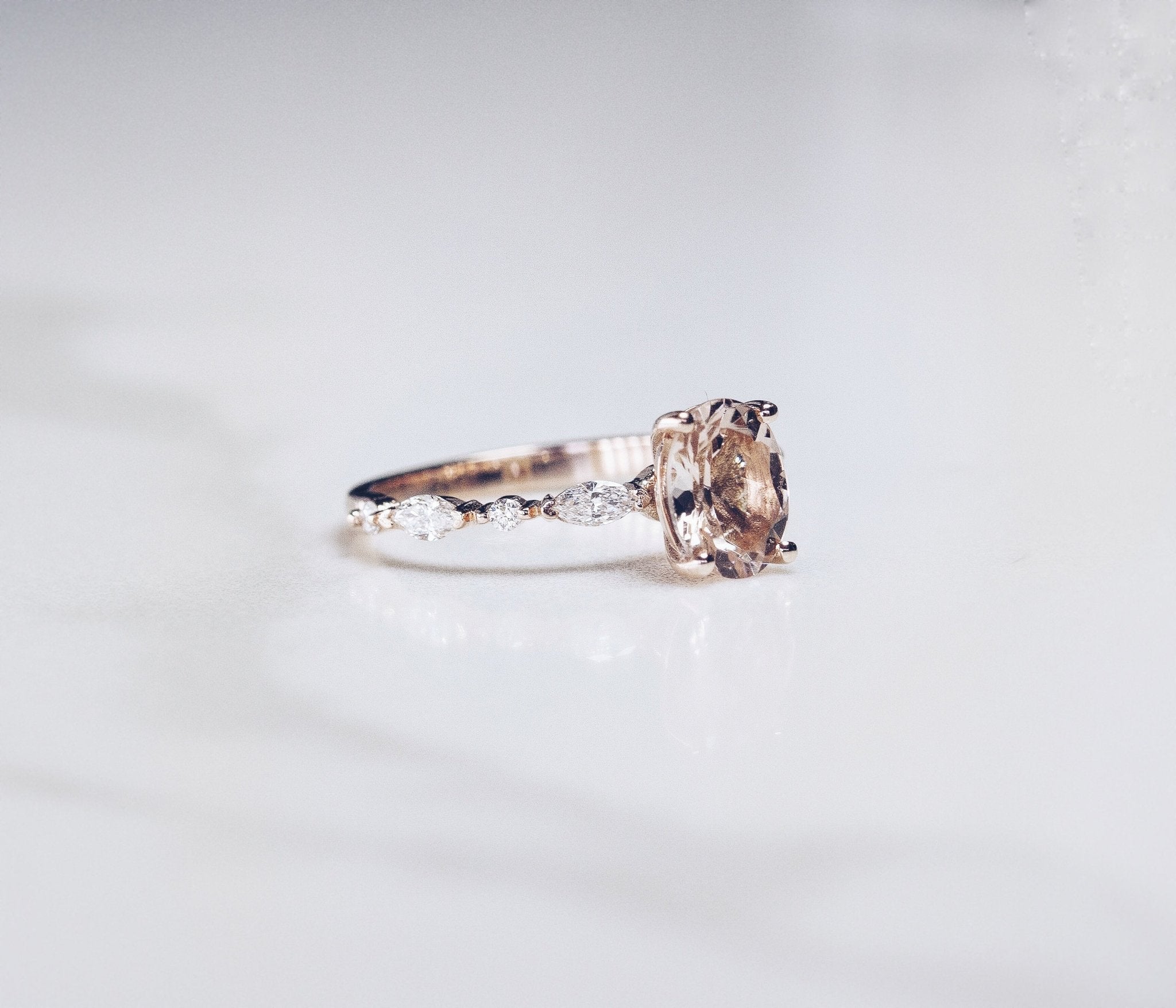 Kelly Ring Morganite - Eliise Maar Jewellery