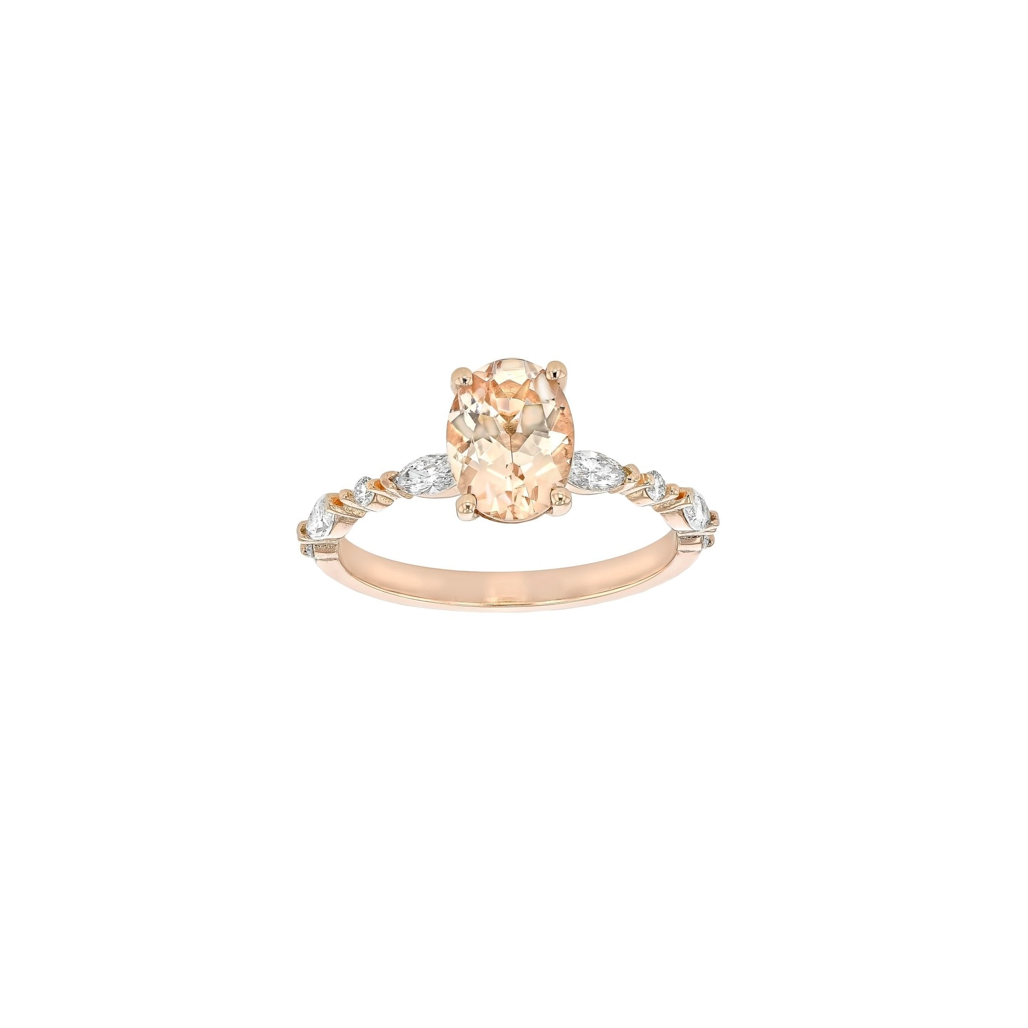 Kelly Ring Morganite - Eliise Maar Jewellery