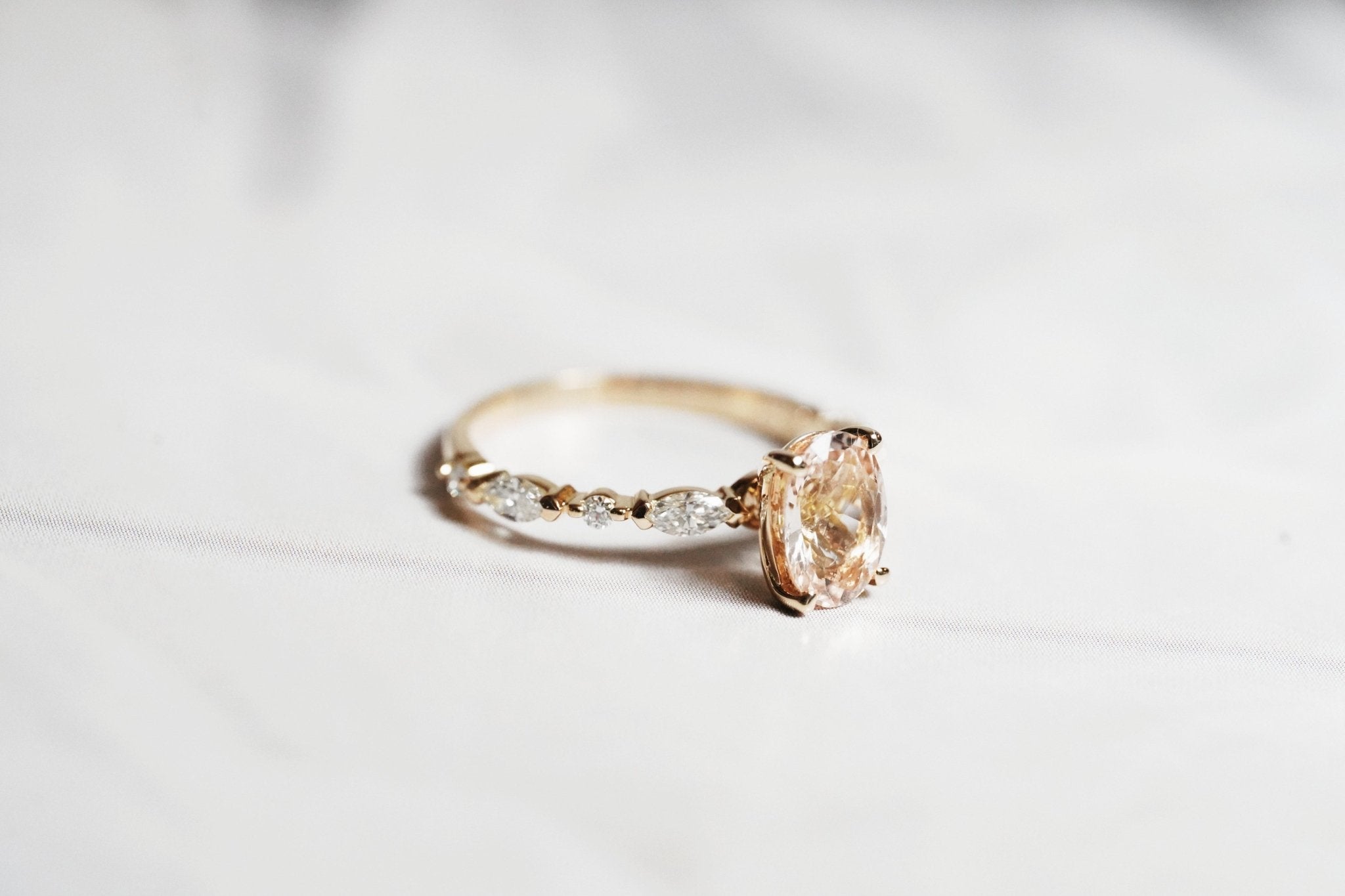 Kelly Ring Morganite - Eliise Maar Jewellery