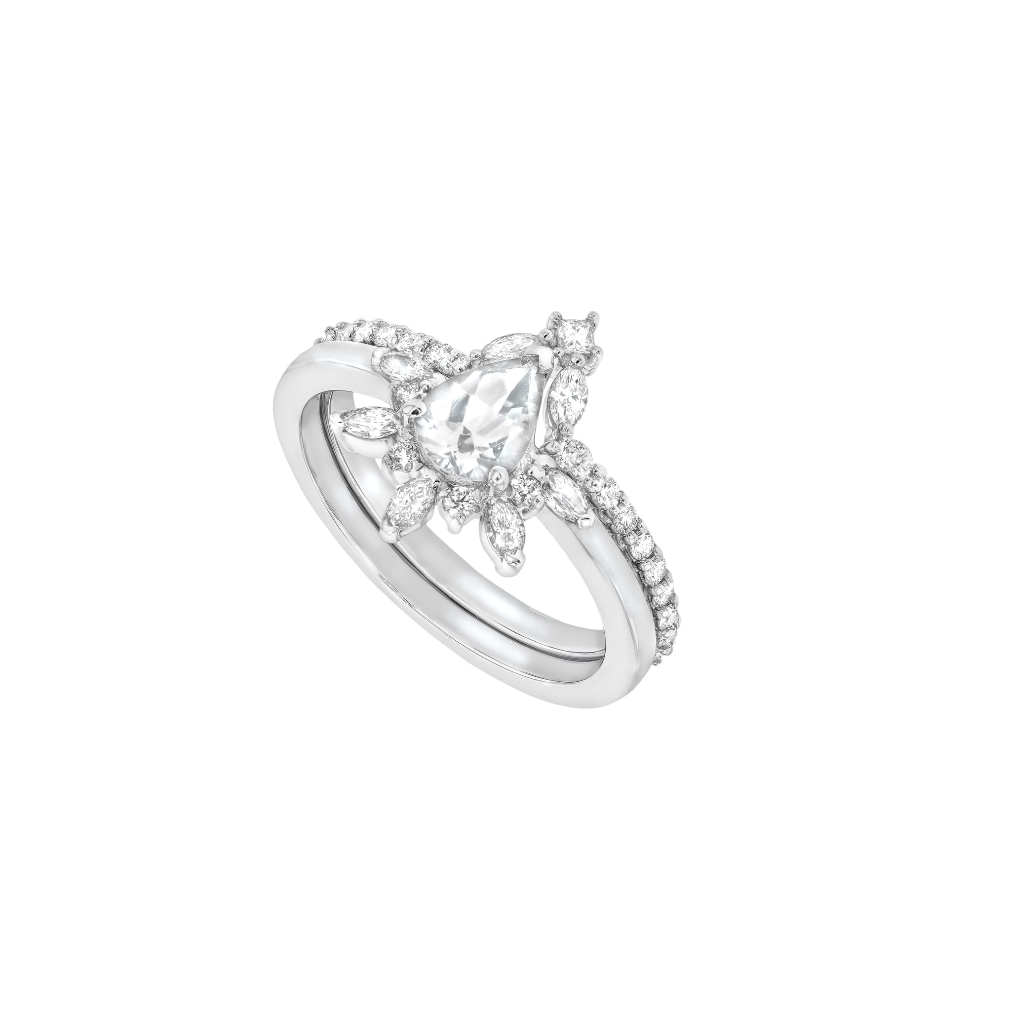 Natasha Ring White Sapphire - Eliise Maar Jewellery