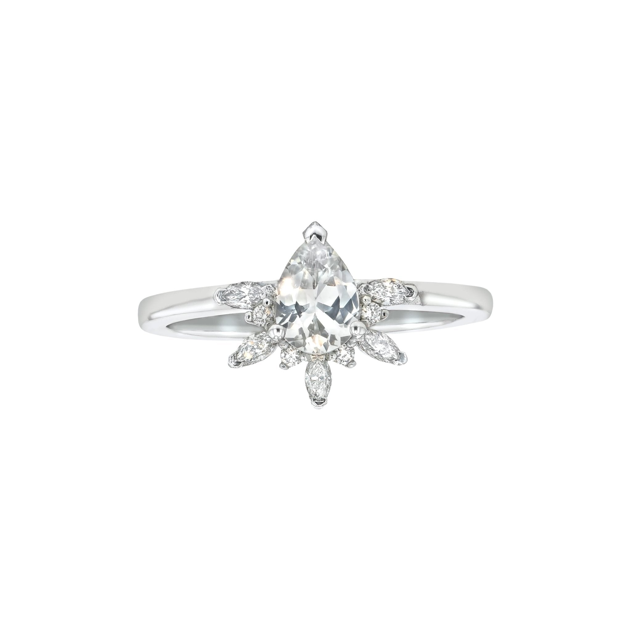 Natasha Ring White Sapphire - Eliise Maar Jewellery