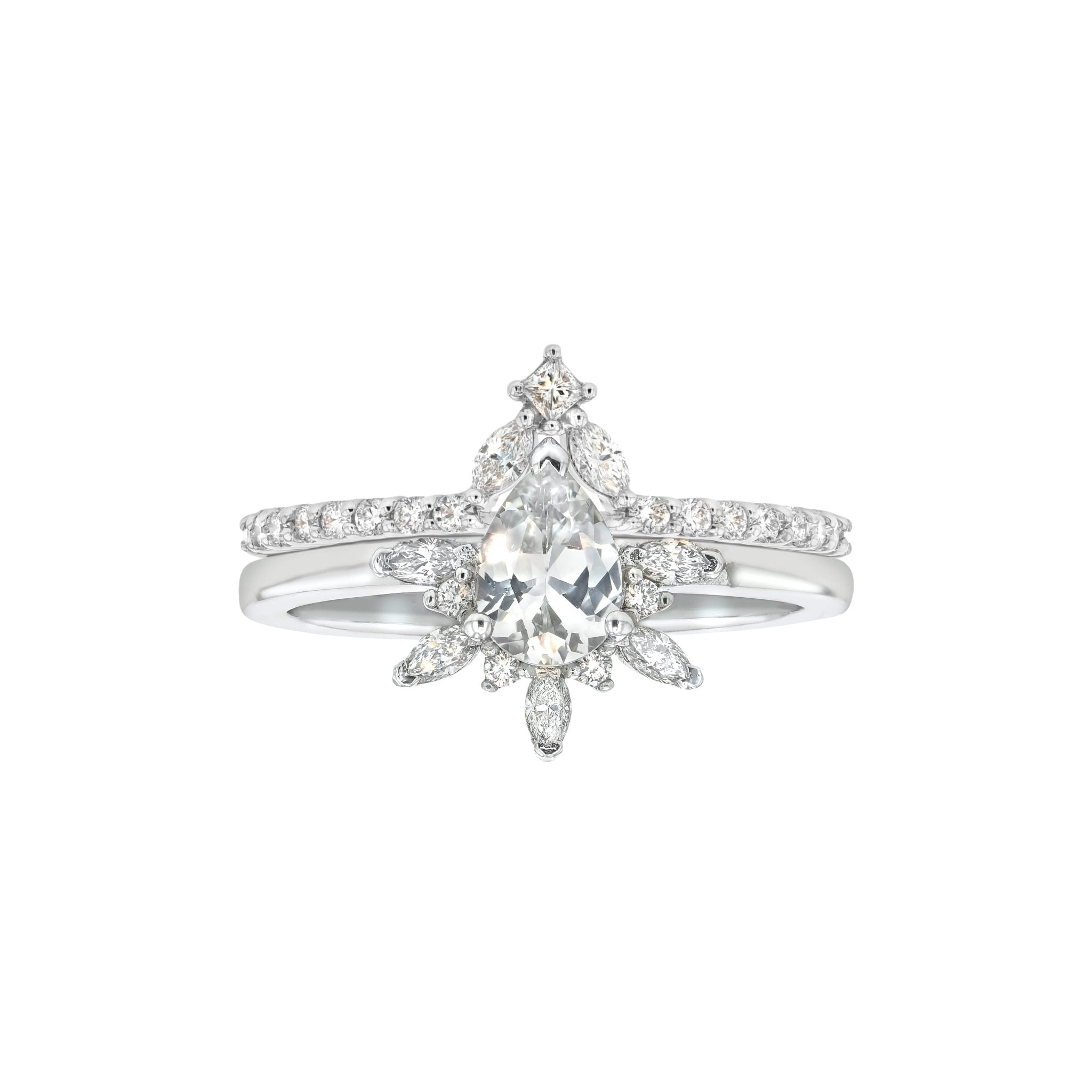 Natasha Ring White Sapphire - Eliise Maar Jewellery