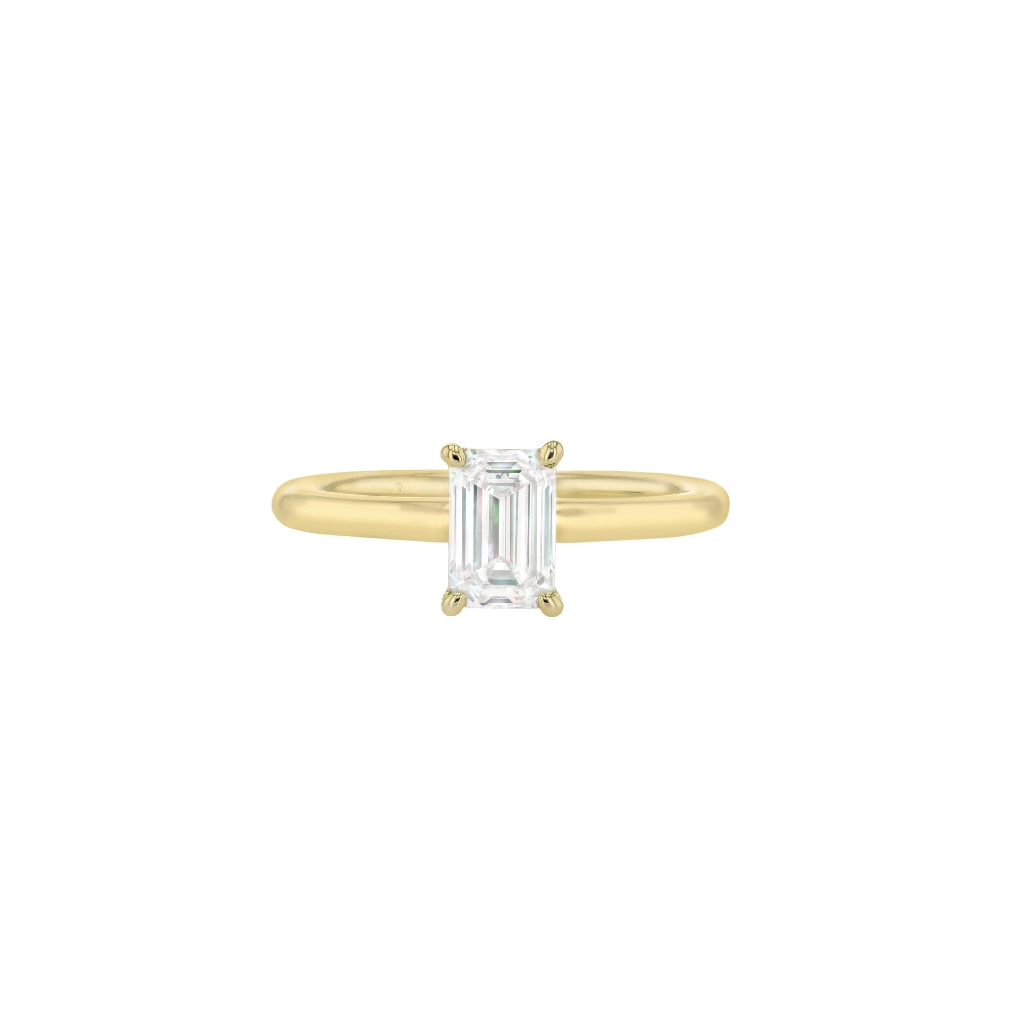 Olivia Emerald Cut Diamond Solitaire - Eliise Maar Jewellery