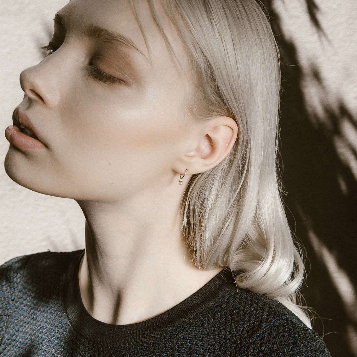 Pearl Sleeper Earrings - Eliise Maar Jewellery