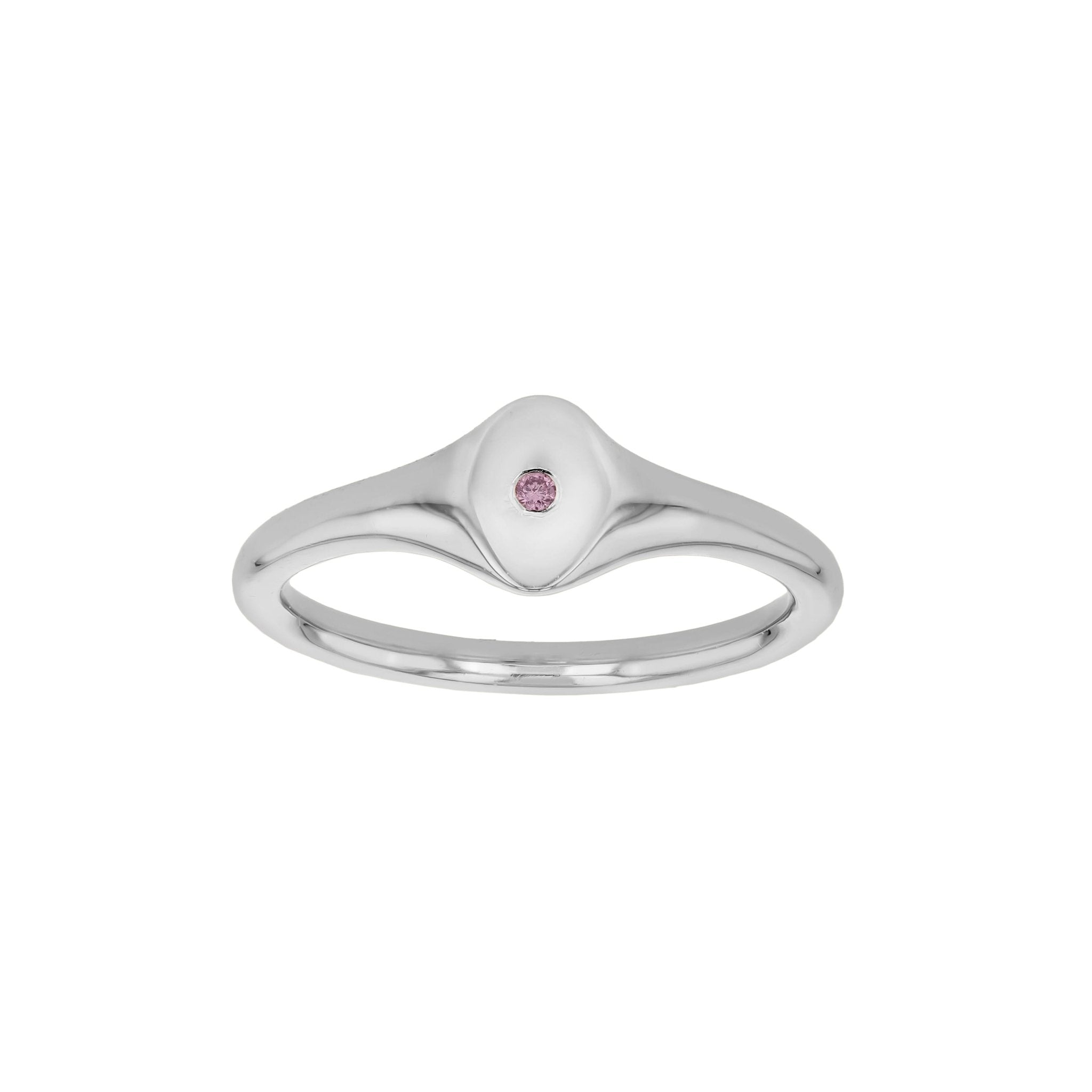 Pink Argyle Diamond Signet Ring - Eliise Maar Jewellery